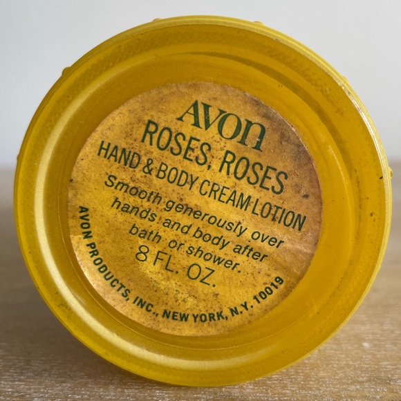 AVON - FIELD FLOWERS Vtg 70s MCM Yellow Country Rural Floral Bottle - Picture 11 of 11